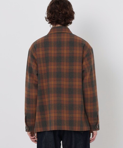 TOMORROWLAND (トゥモローランド)の「【別注】PENDLETON ウールチェック CPO シャツブルゾン(ブルゾン・メンズ・ブルー系その他/オレンジ系その他・XS/S/M)」の5枚目の写真
