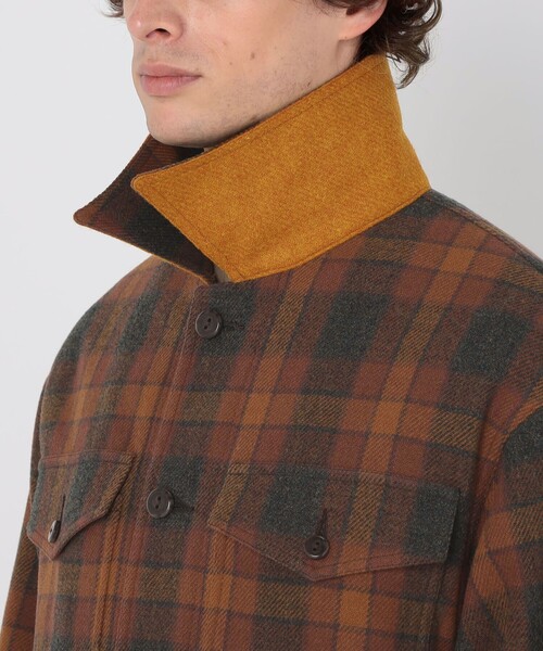 TOMORROWLAND (トゥモローランド)の「【別注】PENDLETON ウールチェック CPO シャツブルゾン(ブルゾン・メンズ・ブルー系その他/オレンジ系その他・XS/S/M)」の8枚目の写真