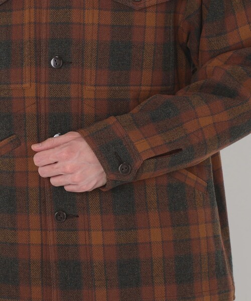 TOMORROWLAND (トゥモローランド)の「【別注】PENDLETON ウールチェック CPO シャツブルゾン(ブルゾン・メンズ・ブルー系その他/オレンジ系その他・XS/S/M)」の10枚目の写真