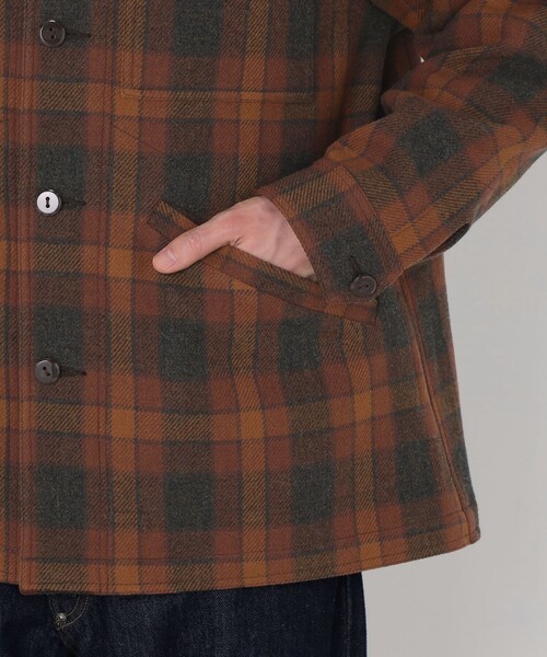 TOMORROWLAND (トゥモローランド)の「【別注】PENDLETON ウールチェック CPO シャツブルゾン(ブルゾン・メンズ・ブルー系その他/オレンジ系その他・XS/S/M)」の11枚目の写真
