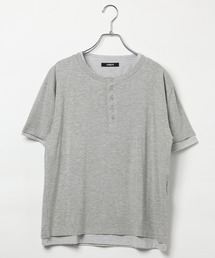 LAND MUSEUM | LAND MUSEUM/ボーダーレイヤードヘンリーTシャツ(Tシャツ/カットソー)