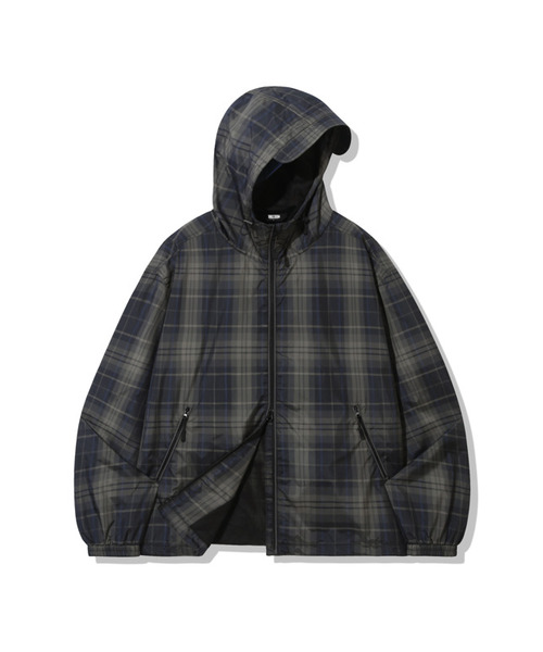 TRILLION(トリリオン)の「シティユーティリティチェックフードウィンドブレーカー_3カラー(ナイロンジャケット・レディース・レッド/ブラック/グリーン・MEDIUM/LARGE/X-LARGE)」の2枚目の写真