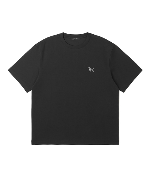 ADHOC(アドホック)の「男性分頭ガンジープリント半袖ラウンドTシャツ (ブラック) (HA4ST91-39)(Tシャツ/カットソー・メンズ・その他・90/95)」の1枚目の写真