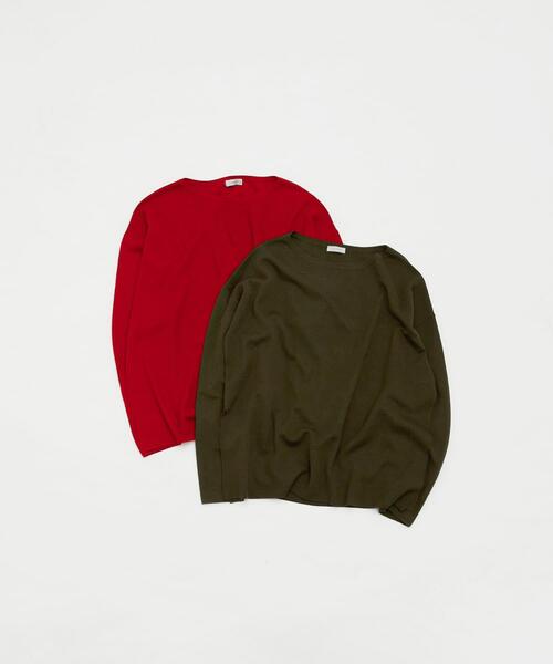 LAATO（ラート）の「off shoulder knit（ニット/セーター・レディース・レッド/カーキ・FREE）」の9枚目の写真