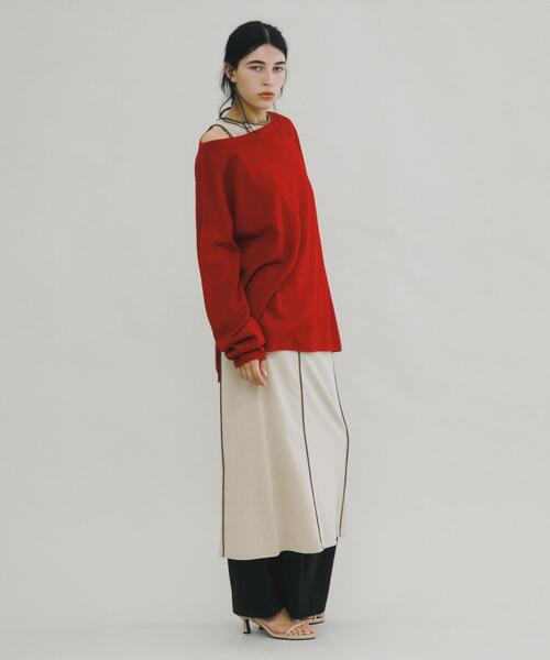 LAATO（ラート）の「off shoulder knit（ニット/セーター・レディース・レッド/カーキ・FREE）」の16枚目の写真