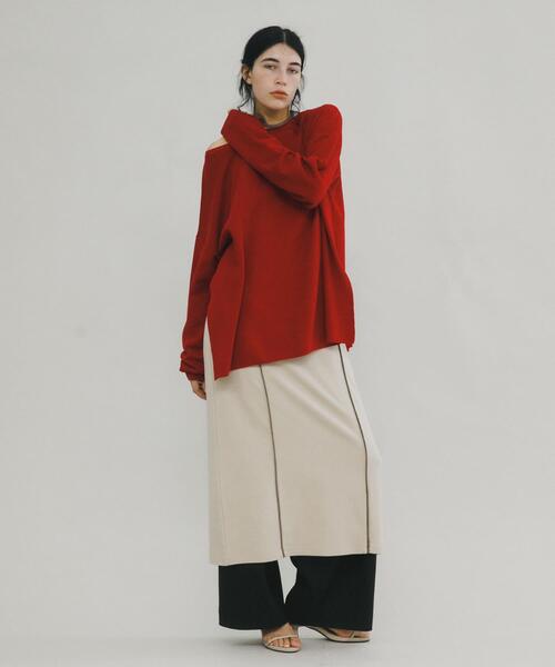 LAATO（ラート）の「off shoulder knit（ニット/セーター・レディース・レッド/カーキ・FREE）」の17枚目の写真