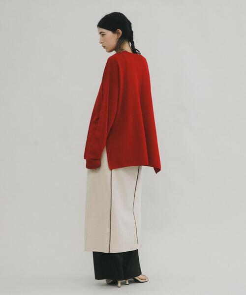 LAATO（ラート）の「off shoulder knit（ニット/セーター・レディース・レッド/カーキ・FREE）」の18枚目の写真
