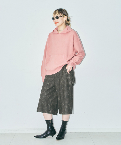 CITYSHOP(シティーショップ)の「HOODIE ニット(ニット/セーター・レディース・ピンク/チャコールグレー/ベージュ・FREE)」の8枚目の写真