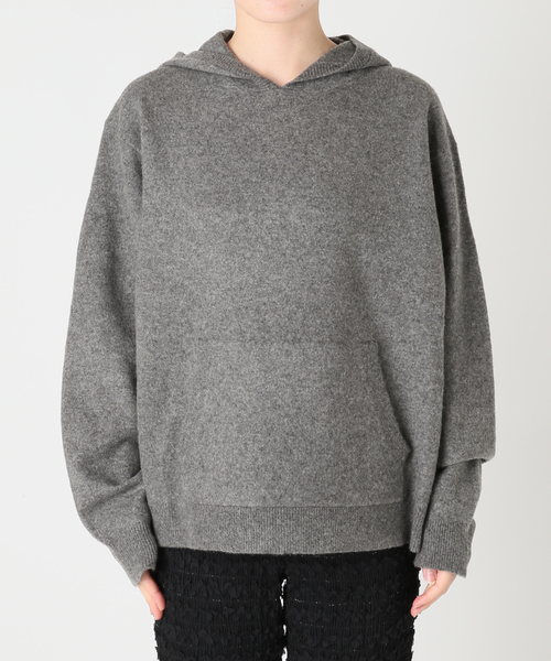 CITYSHOP(シティーショップ)の「HOODIE ニット(ニット/セーター・レディース・ピンク/チャコールグレー/ベージュ・FREE)」の10枚目の写真