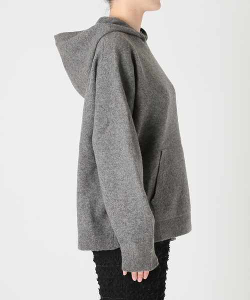 CITYSHOP(シティーショップ)の「HOODIE ニット(ニット/セーター・レディース・ピンク/チャコールグレー/ベージュ・FREE)」の13枚目の写真