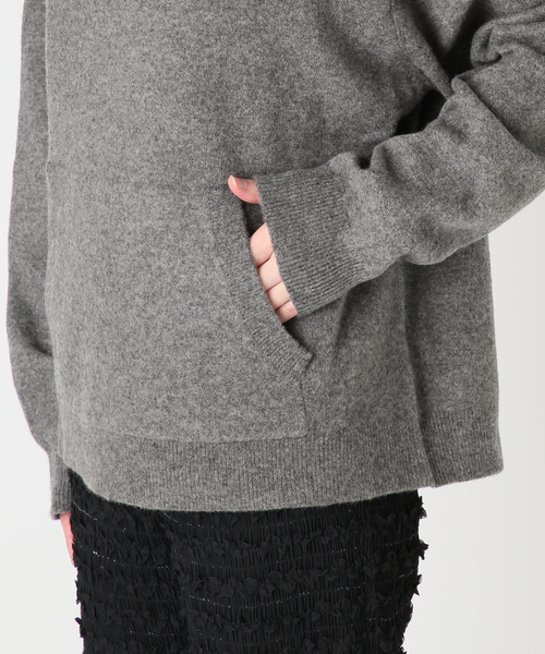 CITYSHOP(シティーショップ)の「HOODIE ニット(ニット/セーター・レディース・ピンク/チャコールグレー/ベージュ・FREE)」の15枚目の写真