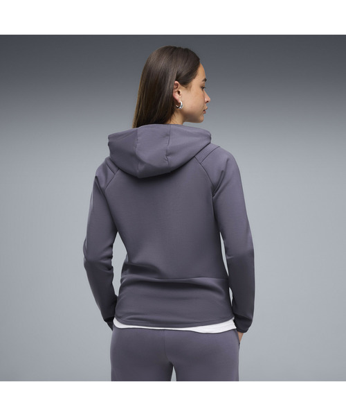 PUMA(プーマ)の「PUMA プーマ ウィメンズ プーマテック センス フルジップ ジャケット(ジャージ・レディース・ブラック/ダークグレー・LARGE/MEDIUM/SMALL)」の3枚目の写真