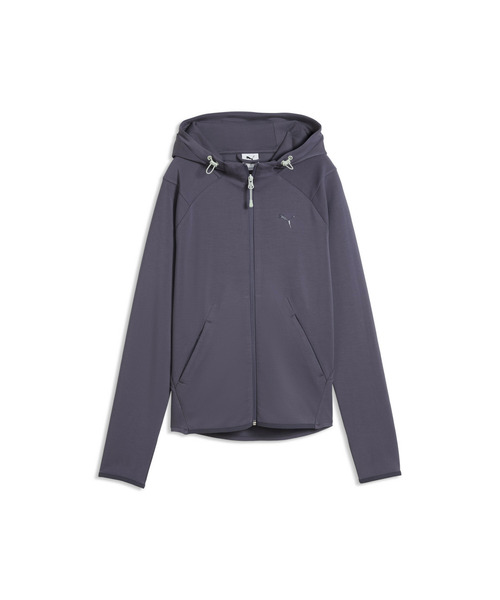 PUMA(プーマ)の「PUMA プーマ ウィメンズ プーマテック センス フルジップ ジャケット(ジャージ・レディース・ブラック/ダークグレー・LARGE/MEDIUM/SMALL)」の5枚目の写真