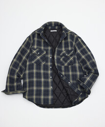 Firsthand（ファーストハンド）の「Firsthand/ファーストハンド キルティング ネルチェック シャツジャケット 中綿シャツ【限定展開】（シャツ/ブラウス）」
