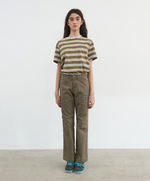 NOCONTENT(ノーコンテント)の「425.ランチブーツカットパンツ_カーキ(その他パンツ・レディース・その他・SMALL/MEDIUM)」の2枚目の写真