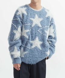 STAR★ ALLOVER STITCH KNIT PULLOVER