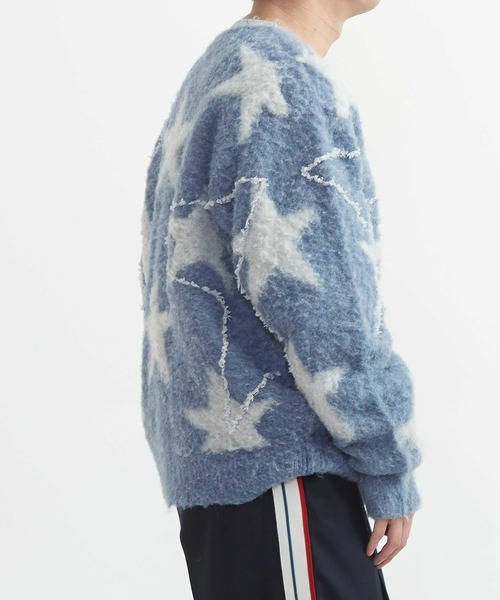 CONVERSE TOKYO(コンバーストウキョウ)の「STAR★ ALLOVER STITCH KNIT PULLOVER(ニット/セーター・レディース・ピンク/サックスブルー/グレー・SMALL/MEDIUM)」の5枚目の写真