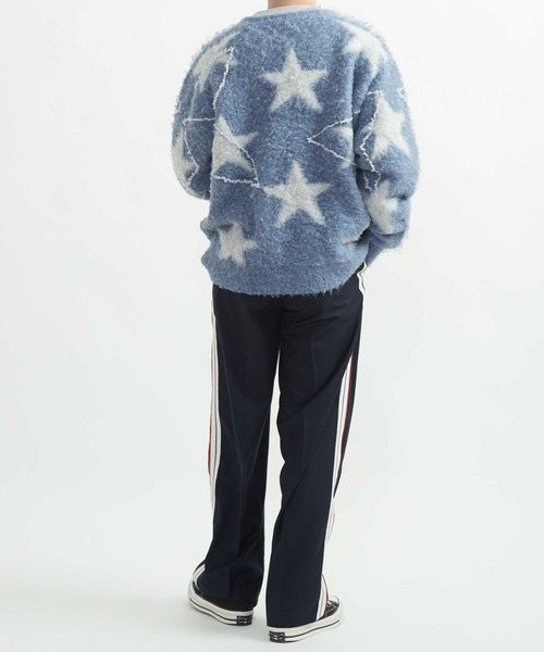 CONVERSE TOKYO(コンバーストウキョウ)の「STAR★ ALLOVER STITCH KNIT PULLOVER(ニット/セーター・レディース・ピンク/サックスブルー/グレー・SMALL/MEDIUM)」の6枚目の写真