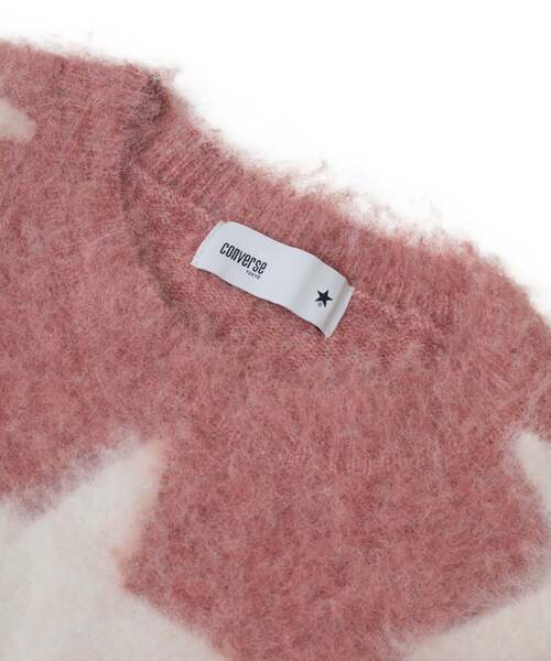 CONVERSE TOKYO(コンバーストウキョウ)の「STAR★ ALLOVER STITCH KNIT PULLOVER(ニット/セーター・レディース・ピンク/サックスブルー/グレー・SMALL/MEDIUM)」の10枚目の写真