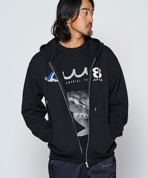 ACANTHUS(アカンサス)の「mpa4243- Souvenir Zip-up Hooded Sweatshirt スウェットジップパーカー(MA2712)(パーカー・メンズ・ホワイト/ブラック/ネイビー・XL/L/M/S)」の4枚目の写真