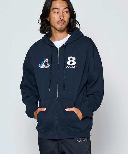 ACANTHUS(アカンサス)の「mpa4243- Souvenir Zip-up Hooded Sweatshirt スウェットジップパーカー(MA2712)(パーカー・メンズ・ホワイト/ブラック/ネイビー・XL/L/M/S)」の12枚目の写真