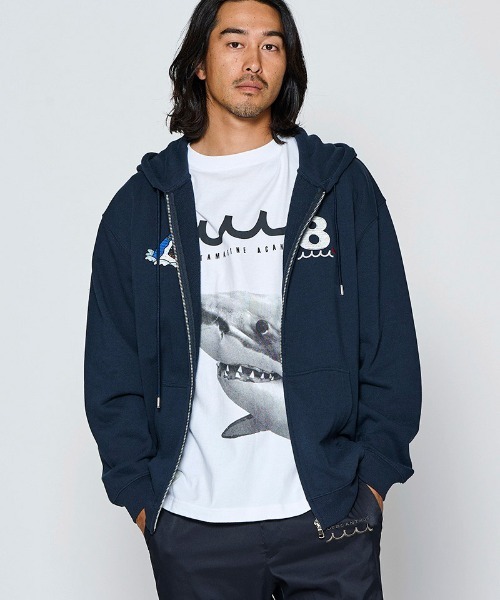 ACANTHUS(アカンサス)の「mpa4243- Souvenir Zip-up Hooded Sweatshirt スウェットジップパーカー(MA2712)(パーカー・メンズ・ホワイト/ブラック/ネイビー・XL/L/M/S)」の13枚目の写真