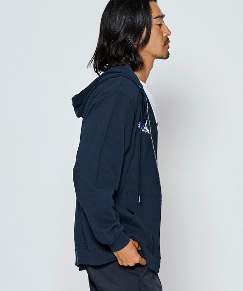 ACANTHUS(アカンサス)の「mpa4243- Souvenir Zip-up Hooded Sweatshirt スウェットジップパーカー(MA2712)(パーカー・メンズ・ホワイト/ブラック/ネイビー・XL/L/M/S)」の14枚目の写真