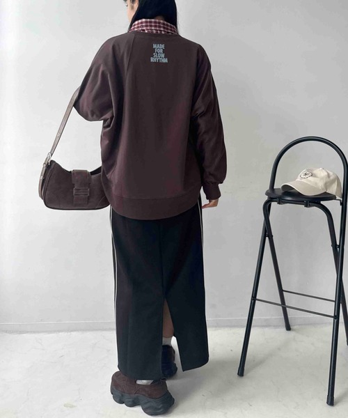 AS KNOW AS plus(アズノゥアズプラス)の「☆フロッキーロゴロンT【UNISEX ITEM】(Tシャツ/カットソー・レディース・オフホワイト/ブラウン/チャコールグレー・FREE)」の13枚目の写真