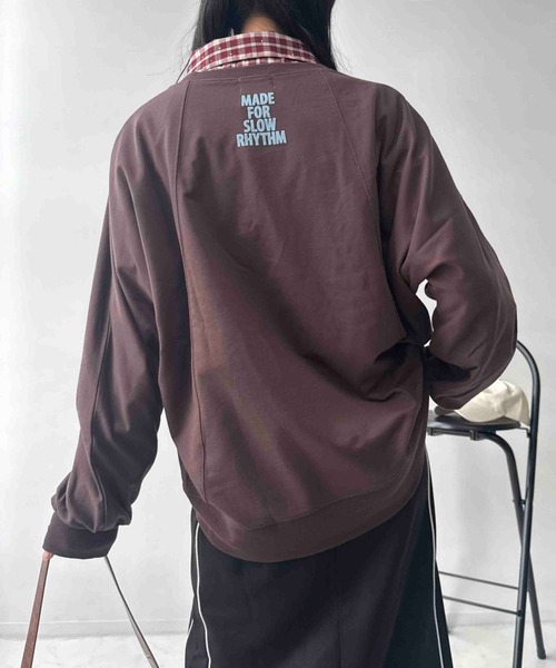 AS KNOW AS plus(アズノゥアズプラス)の「☆フロッキーロゴロンT【UNISEX ITEM】(Tシャツ/カットソー・レディース・オフホワイト/ブラウン/チャコールグレー・FREE)」の14枚目の写真