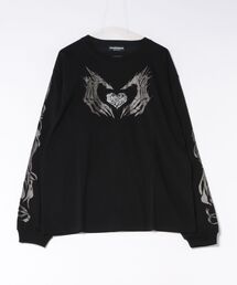 HAND SIGN LS(ハンドサインLS)クルーネック プリント ロンT