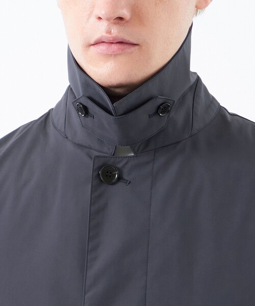 MACKINTOSH PHILOSOPHY(マッキントッシュ フィロソフィー)の「【WEB&一部店舗限定】WELLINGTON PERTEX SHIELD 3L(ウェリントン パーテックスシールド スリーレイヤー)(ステンカラーコート・メンズ・チャコールグレー/ダークネイビー・38/40)」の9枚目の写真