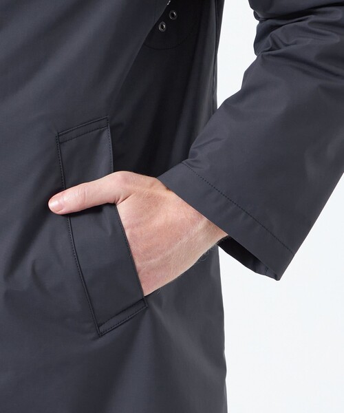 MACKINTOSH PHILOSOPHY(マッキントッシュ フィロソフィー)の「【WEB&一部店舗限定】WELLINGTON PERTEX SHIELD 3L(ウェリントン パーテックスシールド スリーレイヤー)(ステンカラーコート・メンズ・チャコールグレー/ダークネイビー・38/40)」の10枚目の写真