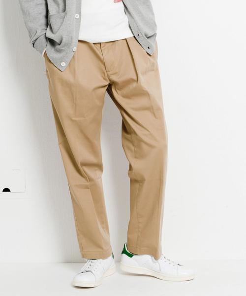 green label relaxing(グリーンレーベルリラクシング)の「SC STRC CHINO 2PLEAT 9/L パンツ◆(その他パンツ・メンズ・ベージュ/ネイビー/ダークグレー・MEDIUM/X-LARGE/LARGE/SMALL)」の2枚目の写真