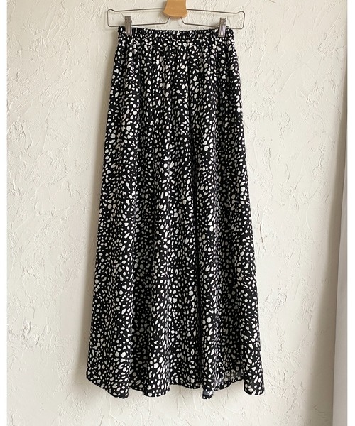 She's Closet(シーズクローゼット)の「レオパード 豹 プリント フレア ロング ヒョウ柄スカート(スカート・レディース・ベージュ/ブラック・FREE)」の11枚目の写真