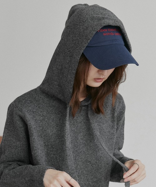 ad thie(アドティエ)の「コンパクト フーディー ニット プルオーバー(ニット/セーター・レディース・グレー/ブラック/アイボリー・FREE)」の19枚目の写真