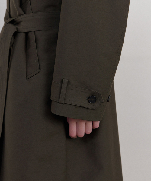 WEDNESDAYOASISFORWOMEN（ウェンズデー オアシス フォー ウーマン）の「[ATELIER EDITION] ミューズロングトレンチコート_KHAKI(WB6OT13)（トレンチコート・レディース・カーキ・FREE）」の5枚目の写真