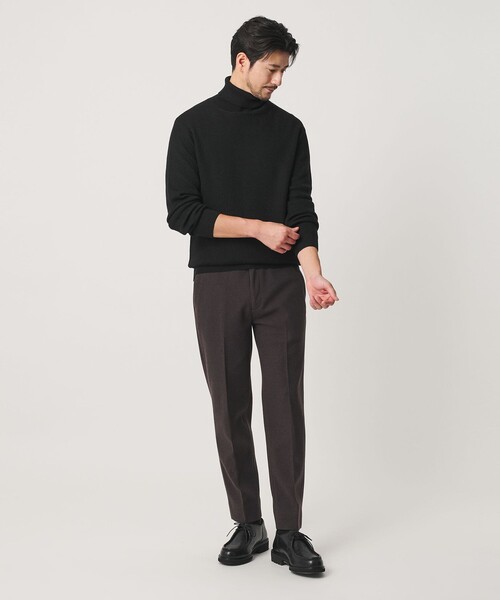 BEAUTY&YOUTH UNITED ARROWS(ビューティーアンドユースユナイテッドアローズ)の「【WEB限定 WARDROBE SMART】マシーンウォッシャブル ウールミックス アゼ タートルネック(ニット/セーター・メンズ・ブラック/ナチュラル/グレー・S/M/L/XL)」の5枚目の写真