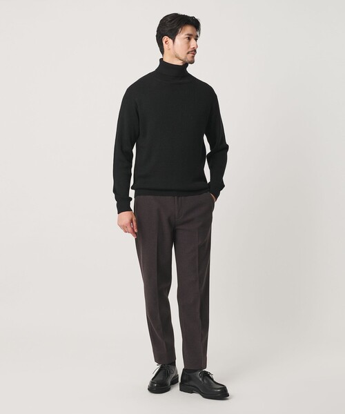 BEAUTY&YOUTH UNITED ARROWS(ビューティーアンドユースユナイテッドアローズ)の「【WEB限定 WARDROBE SMART】マシーンウォッシャブル ウールミックス アゼ タートルネック(ニット/セーター・メンズ・ブラック/ナチュラル/グレー・S/M/L/XL)」の8枚目の写真