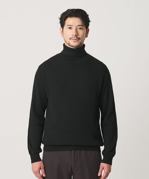 BEAUTY&YOUTH UNITED ARROWS(ビューティーアンドユースユナイテッドアローズ)の「【WEB限定 WARDROBE SMART】マシーンウォッシャブル ウールミックス アゼ タートルネック(ニット/セーター・メンズ・ブラック/ナチュラル/グレー・S/M/L/XL)」の18枚目の写真
