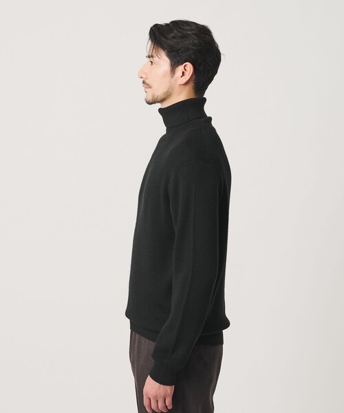 BEAUTY&YOUTH UNITED ARROWS(ビューティーアンドユースユナイテッドアローズ)の「【WEB限定 WARDROBE SMART】マシーンウォッシャブル ウールミックス アゼ タートルネック(ニット/セーター・メンズ・ブラック/ナチュラル/グレー・S/M/L/XL)」の19枚目の写真