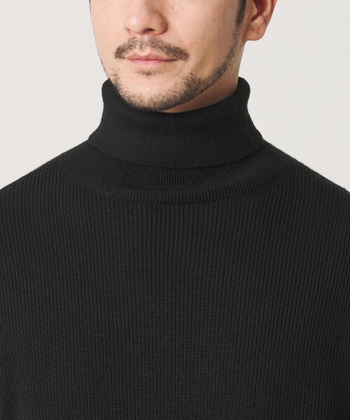BEAUTY&YOUTH UNITED ARROWS(ビューティーアンドユースユナイテッドアローズ)の「【WEB限定 WARDROBE SMART】マシーンウォッシャブル ウールミックス アゼ タートルネック(ニット/セーター・メンズ・ブラック/ナチュラル/グレー・S/M/L/XL)」の21枚目の写真