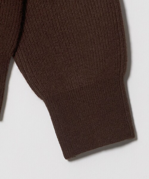 BEAUTY&YOUTH UNITED ARROWS(ビューティーアンドユースユナイテッドアローズ)の「ウールブレンド 畦 Vネックカーディガン ウォッシャブル(カーディガン/ボレロ・レディース・ライトピンク/オフホワイト/ダークブラウン・FREE)」の18枚目の写真