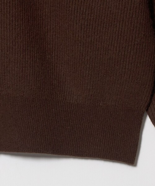 BEAUTY&YOUTH UNITED ARROWS(ビューティーアンドユースユナイテッドアローズ)の「ウールブレンド 畦 Vネックカーディガン ウォッシャブル(カーディガン/ボレロ・レディース・ライトピンク/オフホワイト/ダークブラウン・FREE)」の19枚目の写真