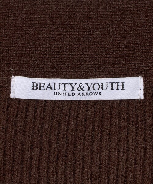 BEAUTY&YOUTH UNITED ARROWS(ビューティーアンドユースユナイテッドアローズ)の「ウールブレンド 畦 Vネックカーディガン ウォッシャブル(カーディガン/ボレロ・レディース・ライトピンク/オフホワイト/ダークブラウン・FREE)」の22枚目の写真