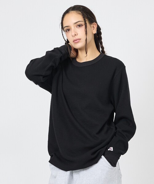 JEMORGAN（ジェーイーモーガン）の「【JEMORGAN/ジェーイーモーガン】サーマルクルーネック / ワッフル / ユニセックス / JG036-52S（Tシャツ/カットソー・メンズ・ネイビー/アイボリー/グレー/ブラック・M/L）」の3枚目の写真