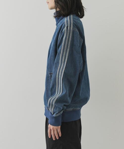 adidas（アディダス）の「adidas　DENIM FIREBIRD TRACK TOP（ブルゾン・メンズ・インディゴブルー・MEDIUM/LARGE/X-LARGE）」の2枚目の写真