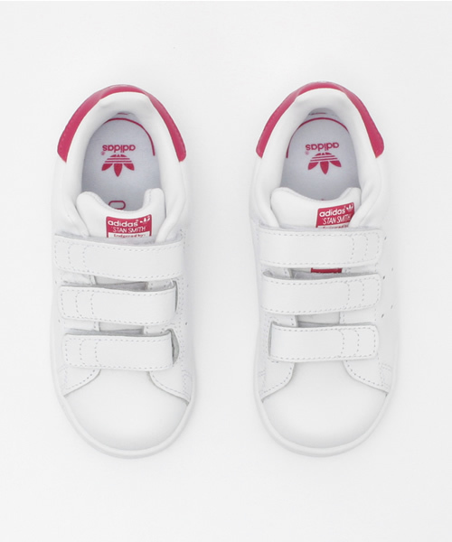 adidas(アディダス)の「キッズ adidas アディダス STAN SMITH CF I スタンスミス CF I B32704 16SP WTH/WTH/BOPINK(スニーカー・キッズ・ホワイト系その他・13/16/14/12/15 )」の5枚目の写真