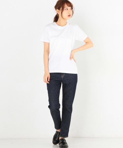 Another Edition（アナザーエディション）の「HanesジャパンフィットクルーネックTシャツ2枚組(ホワイト)/Hanes 2P JPNfit C/N-T WH（Tシャツ/カットソー・レディース・ホワイト・フリー）」の5枚目の写真