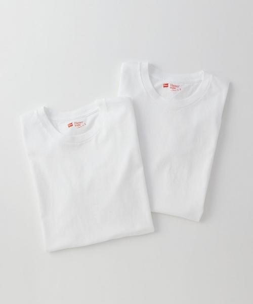 Another Edition（アナザーエディション）の「HanesジャパンフィットクルーネックTシャツ2枚組(ホワイト)/Hanes 2P JPNfit C/N-T WH（Tシャツ/カットソー・レディース・ホワイト・フリー）」の10枚目の写真