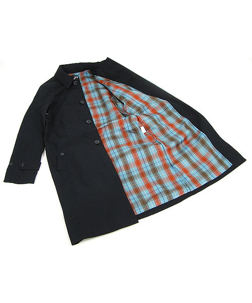 BEAMS BOY（ビームスボーイ）の「BEAMS BOY / ファインツイル ステンカラー（ステンカラーコート・レディース・ベージュ/ネイビー/ピンク・FREE）」の13枚目の写真